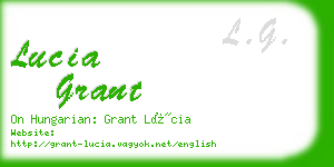 lucia grant business card